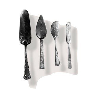 Minature caker server cheese cutter butter knife